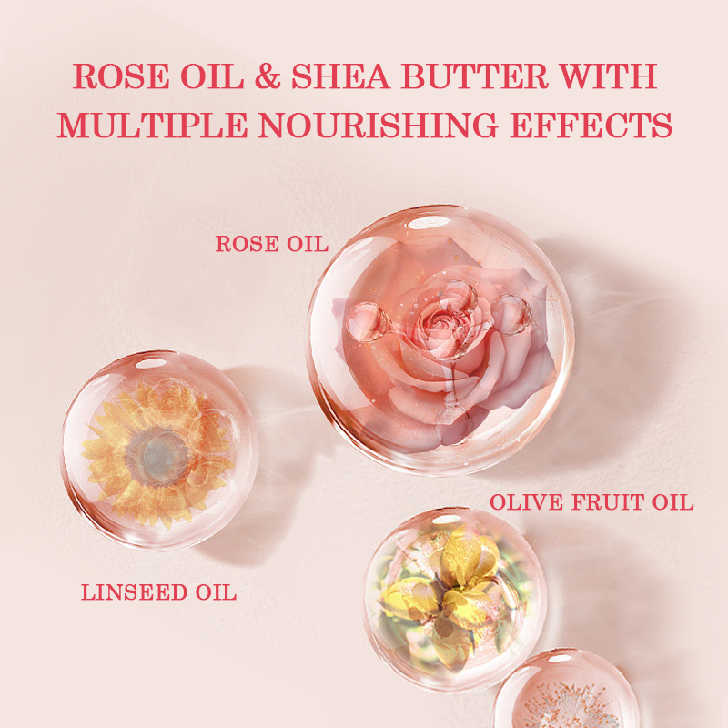 100ML Rose Oil Hair Oil Moisturizing, Hydrating & Nourishing Serum for All Hair Types Dry Scalp Treatment