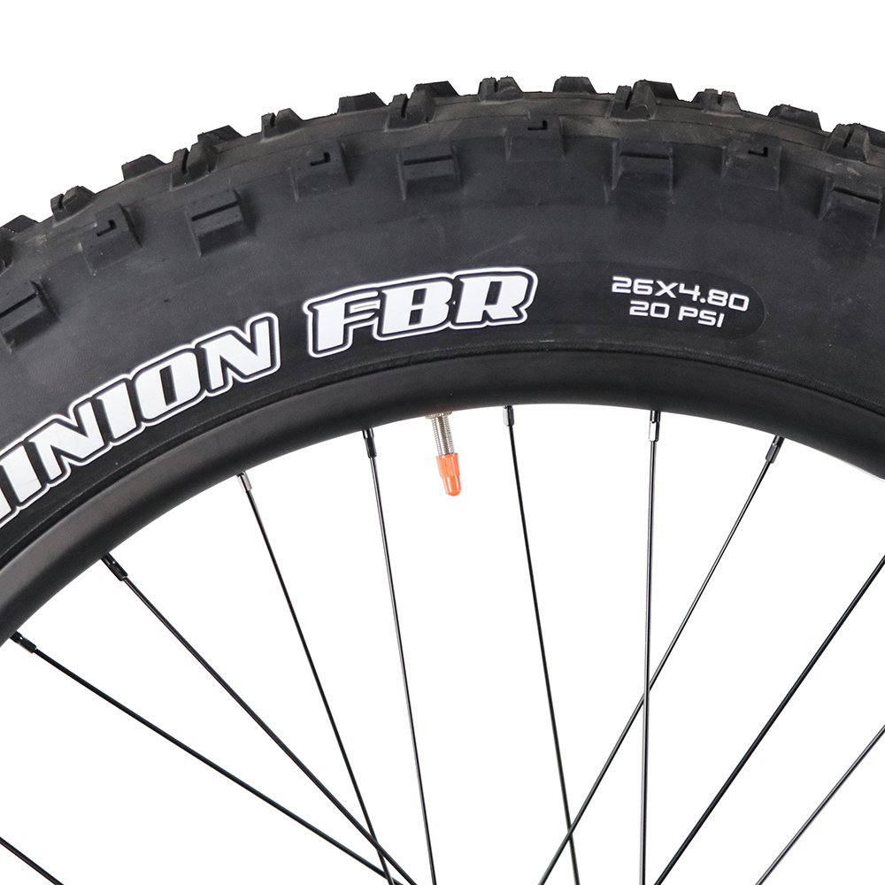 China fatbike wheel 26er carbon fat bike wheels 90mm width with Maxxis tire 26*4.8mm 3 years warranty