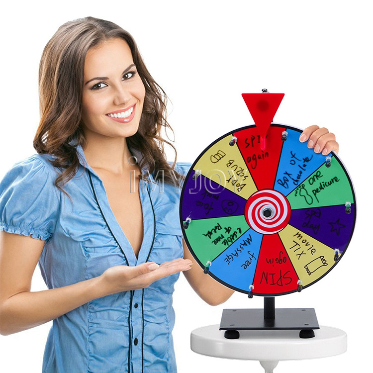 Advertising 12' Tabletop spin game prize wheel Lucky Draw Wheels lucky spin wheel