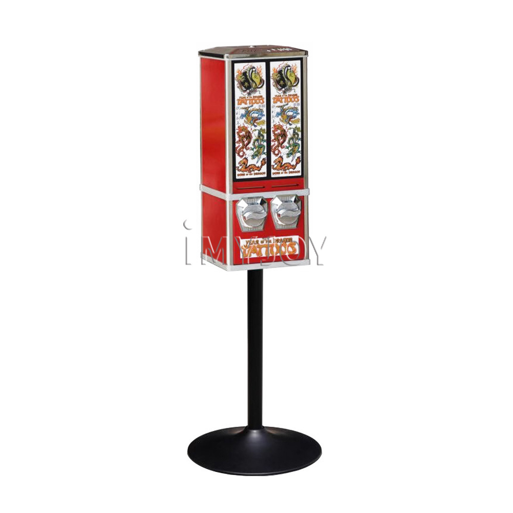 Customized outdoor mini coin operated japanese children's game photo tattoo sticker vending machine