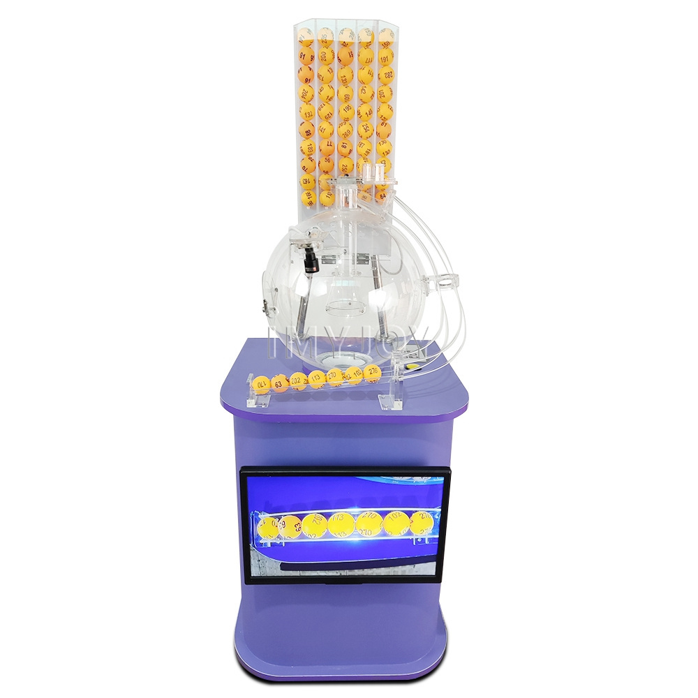 Electronic large lucky mechanical mixing lottery online drawing game pingpongball machine