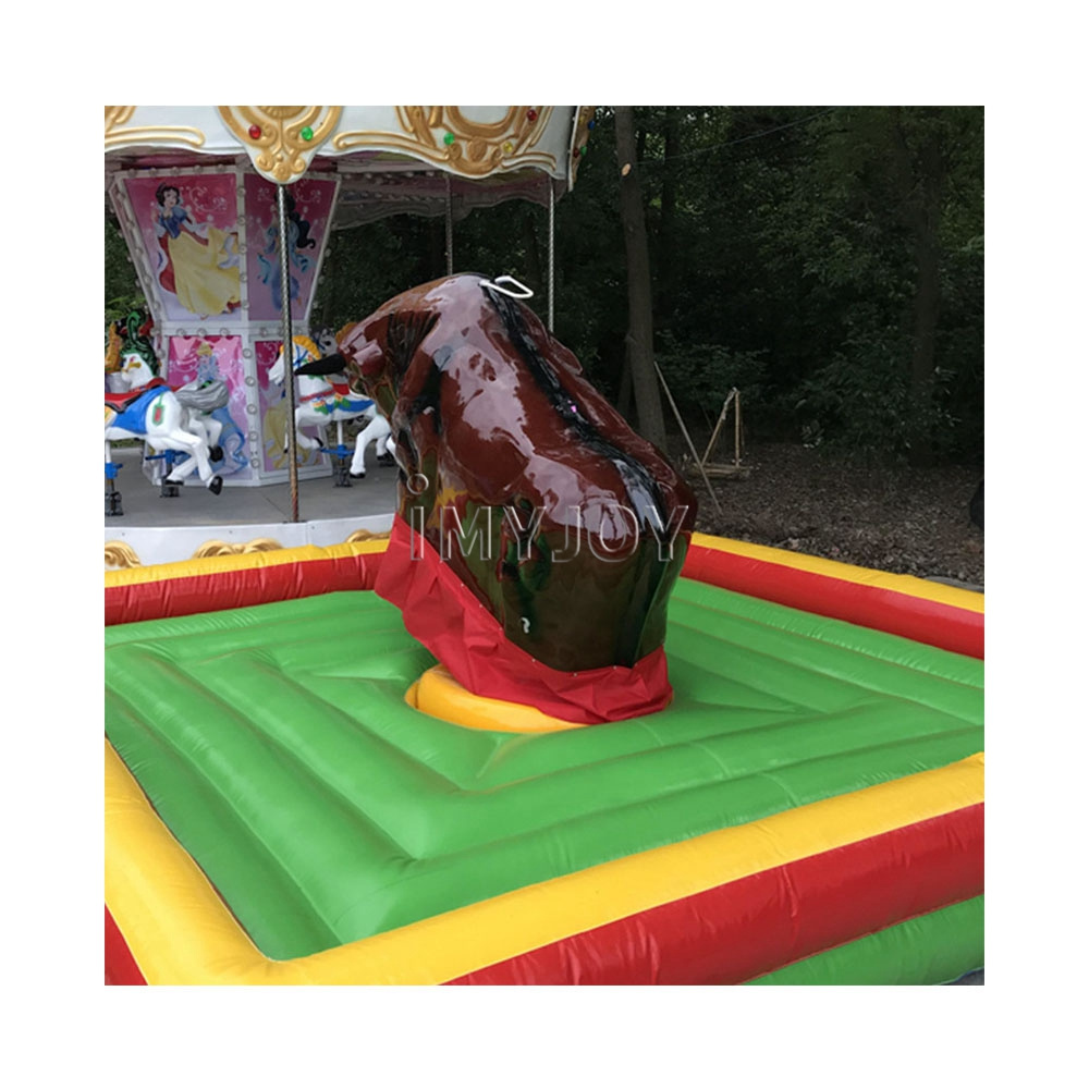 Carnival amusement adult crazy bull ride game park electric inflatable mechanical bucking rodeo bull riding machine for sale