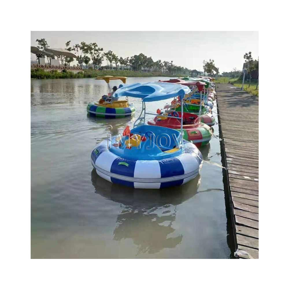 Amusement water kids motorized rides park luxury electric battery inflatable adult kiddie fenders bumper boat