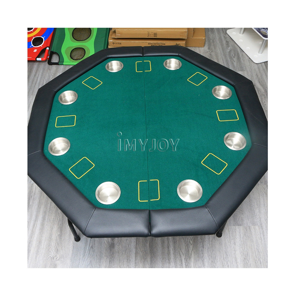 Customized high quality luxury small texas hold em poker table