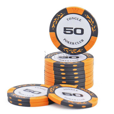 Customized high quality luxury game texas hold em poker chips sit game