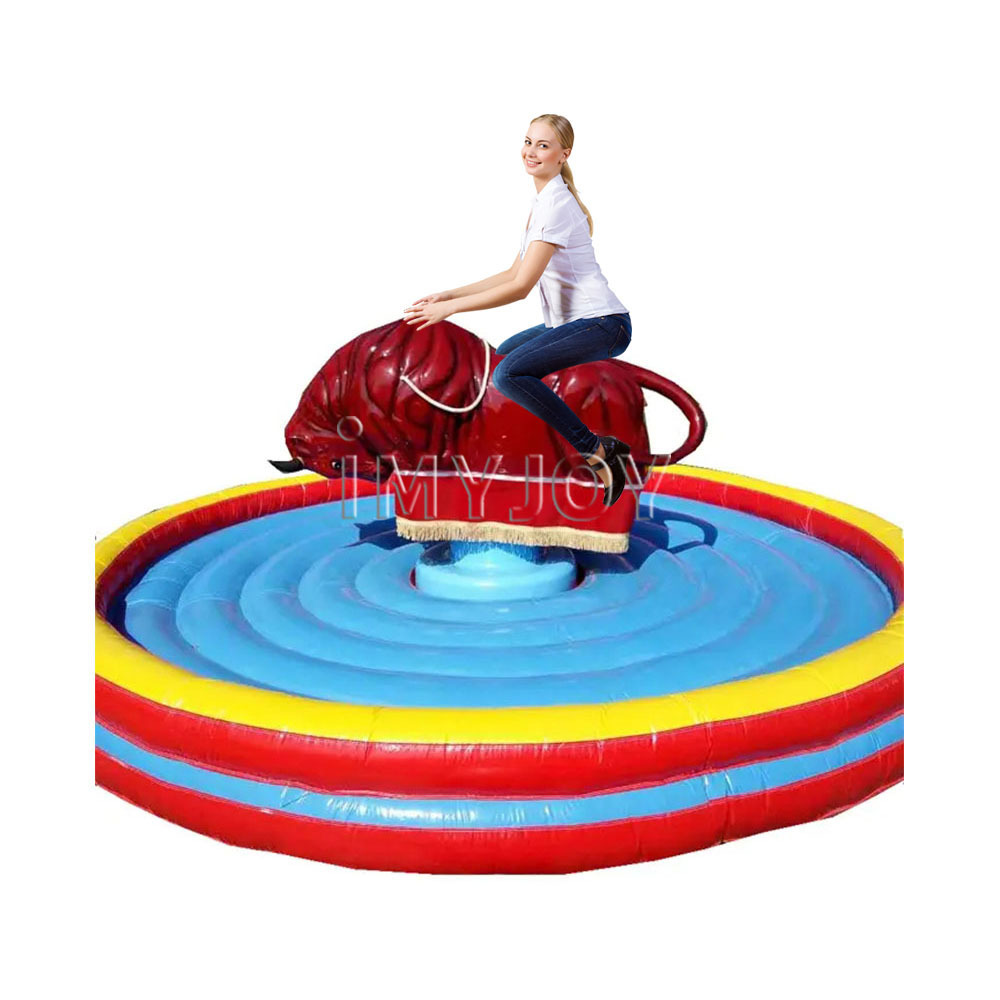 Carnival amusement adult crazy bull ride game park electric inflatable mechanical bucking rodeo bull riding machine for sale