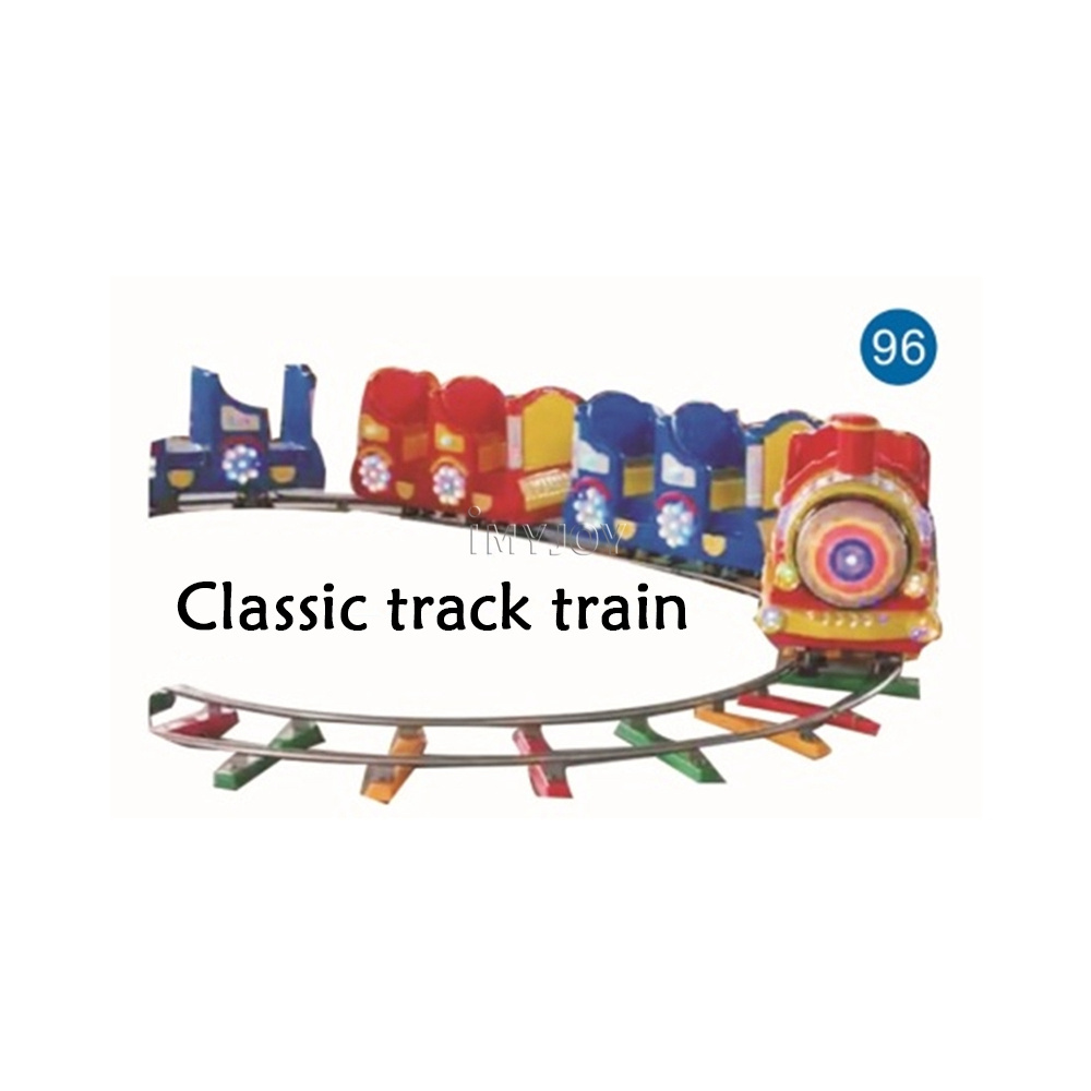 New Arrival Popular Classic Antique 3/5/7 Seats Fairground Game Amusement Park Happy Rail Track Ride Miniature Train for Kids