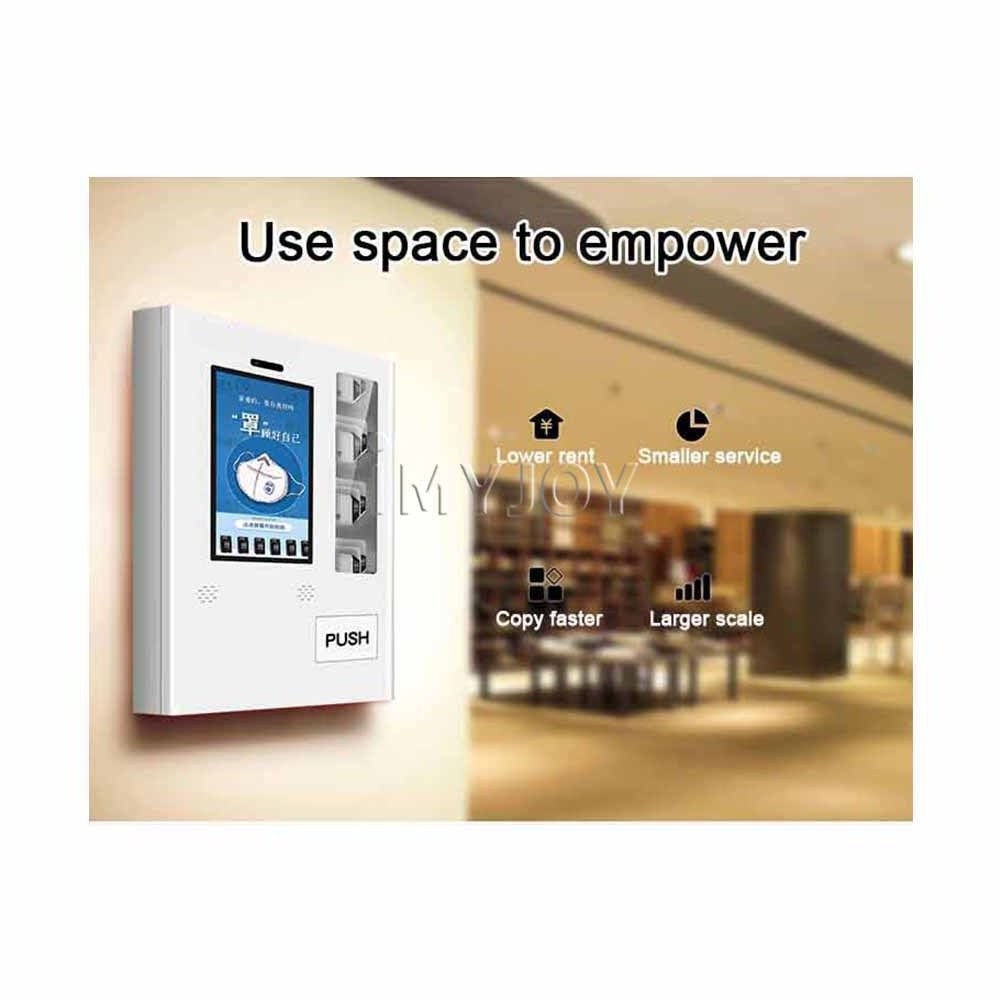 Commercial Cheap Mini vertical 18.5-inch touchscreen wall-mounted intelligent wifi vending machine for clothes