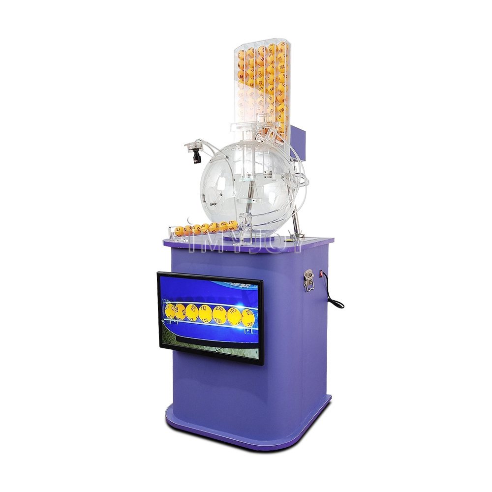 Electronic large lucky mechanical mixing lottery online drawing game pingpongball machine