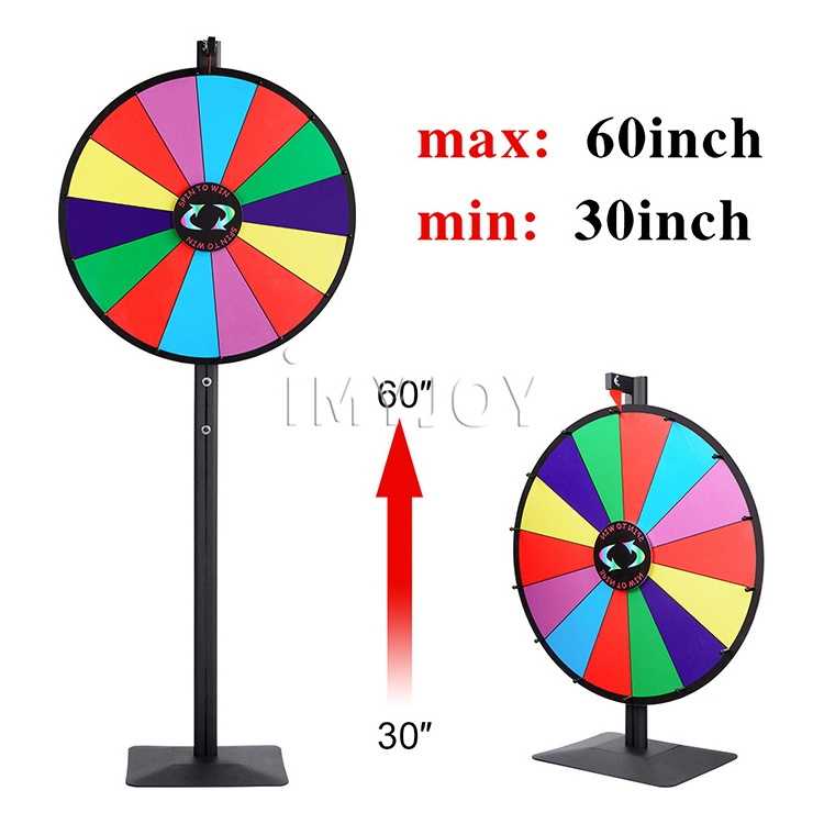 24' Dual Use fortune wheel stand Carnival prize machine Luck Spin Win Prize Wheels of fortune