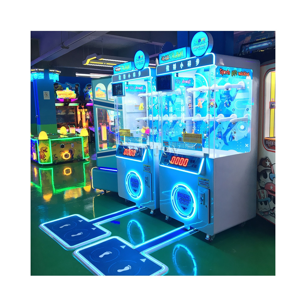 Commercial coin operated custom new funtime running sports arcade crane claw gift stacker game prize pusher vending machine