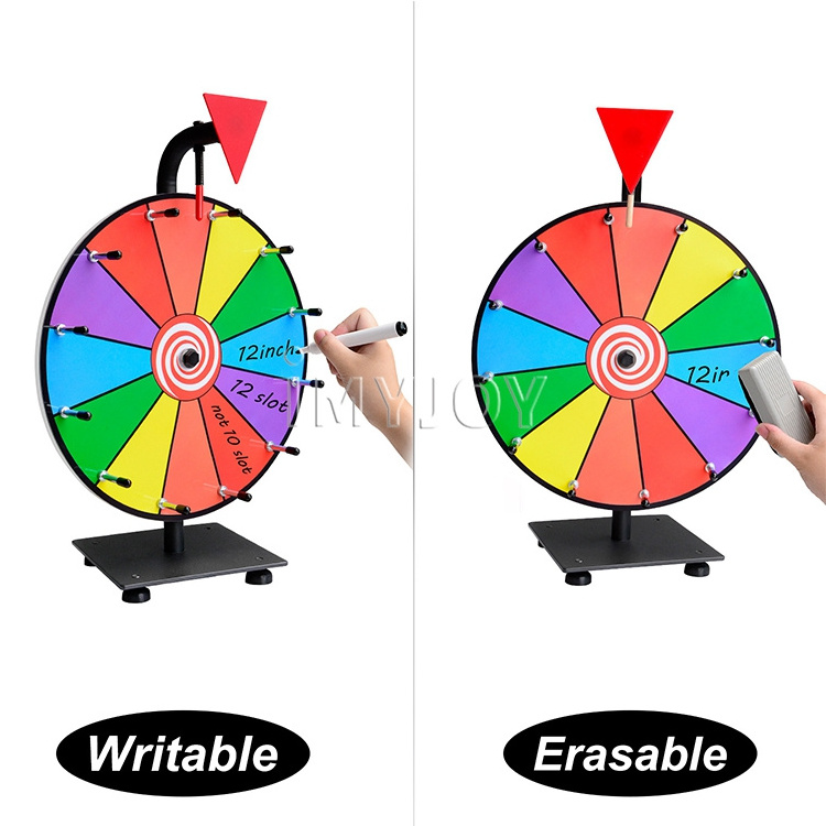 12' Online Activity game Tabletop spinning prize wheel spinning money game fortune wheel