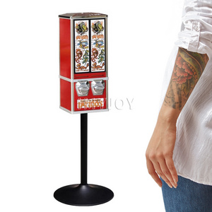 Taiwan outdoor coin operated mini children's game flat pack photo tattoo card sticker vending machine