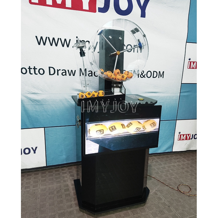 Lucky dip electric acrylic lotto draw 100pcs ping pong balls machine lottery game automatic lottery selling machine