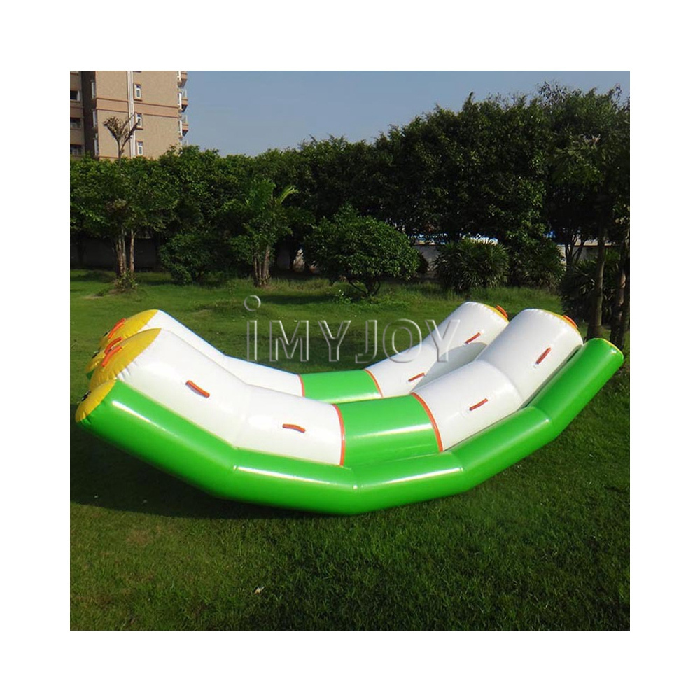 Custom summer amusement shallow water play park roller rides swimming pool float toy inflatable motorcycle pool float