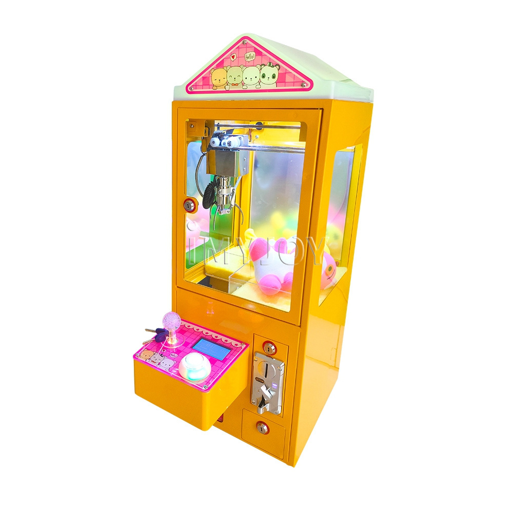 Wholesale guangdong coin operated mini luxury arcade crane game grabber plush toys doll park 100 dollar claw machine