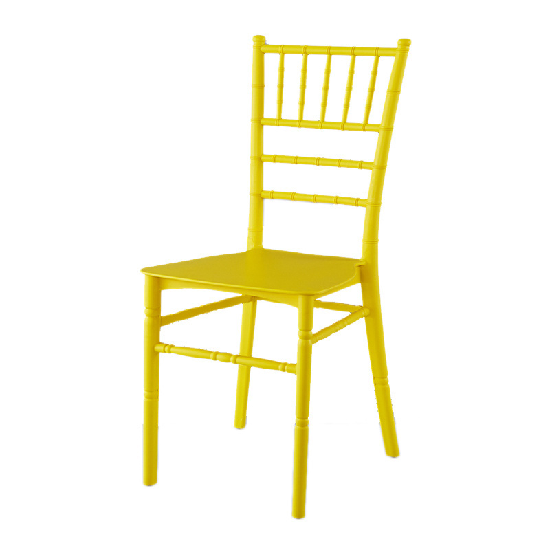 Cheap white stackable commerical hotel furniture tiffany mould pp bamboo chiavari restaurant dining plastic wedding hotel chair