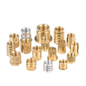 Hot sale brass embedment thread brass knurled nuts heat set insert nuts for laptop UNC 2-56 4-40 6-32 8-32 M3 M5 M6 M8