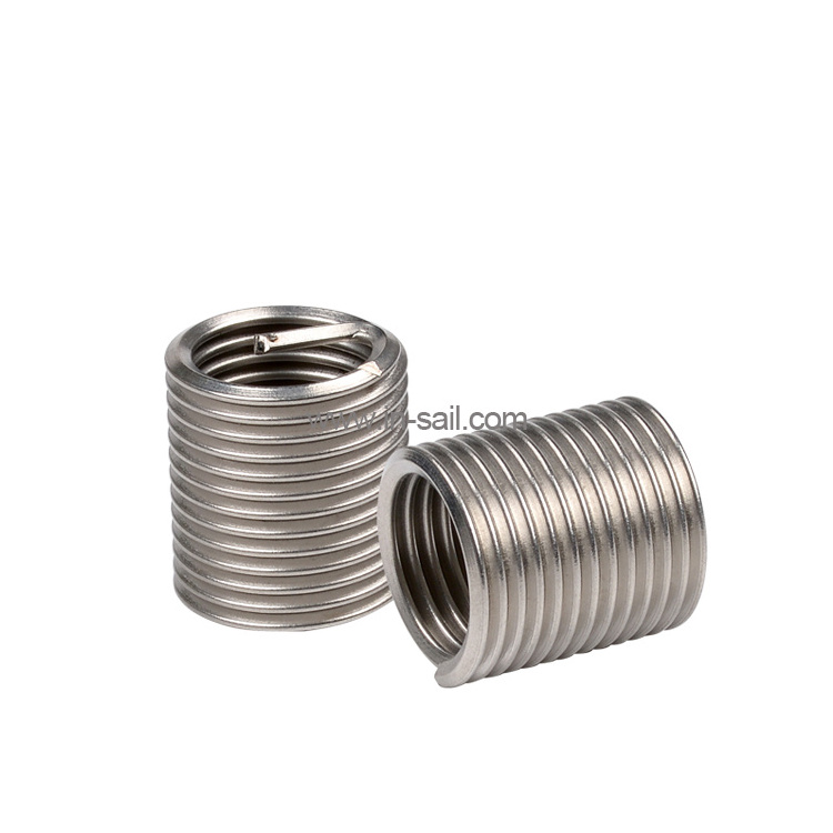 304 stainless steel wire thread insert thumbs nuts for metal helical repair with thread  UNC 4-40 10-32 6-32