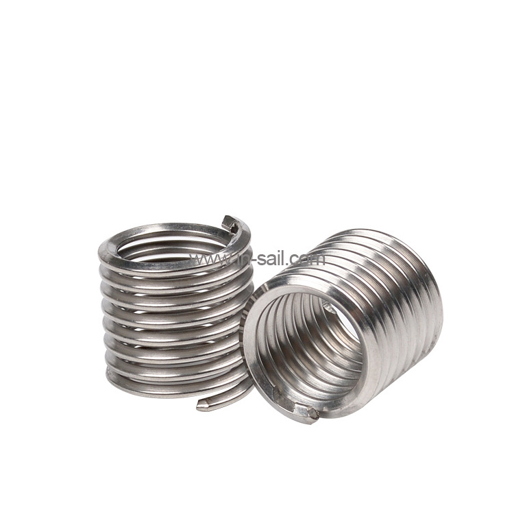 304 stainless steel wire thread insert thumbs nuts for metal helical repair with thread  UNC 4-40 10-32 6-32