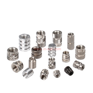 Stainless steel threaded knurled insert nuts m6 m4 for plastics