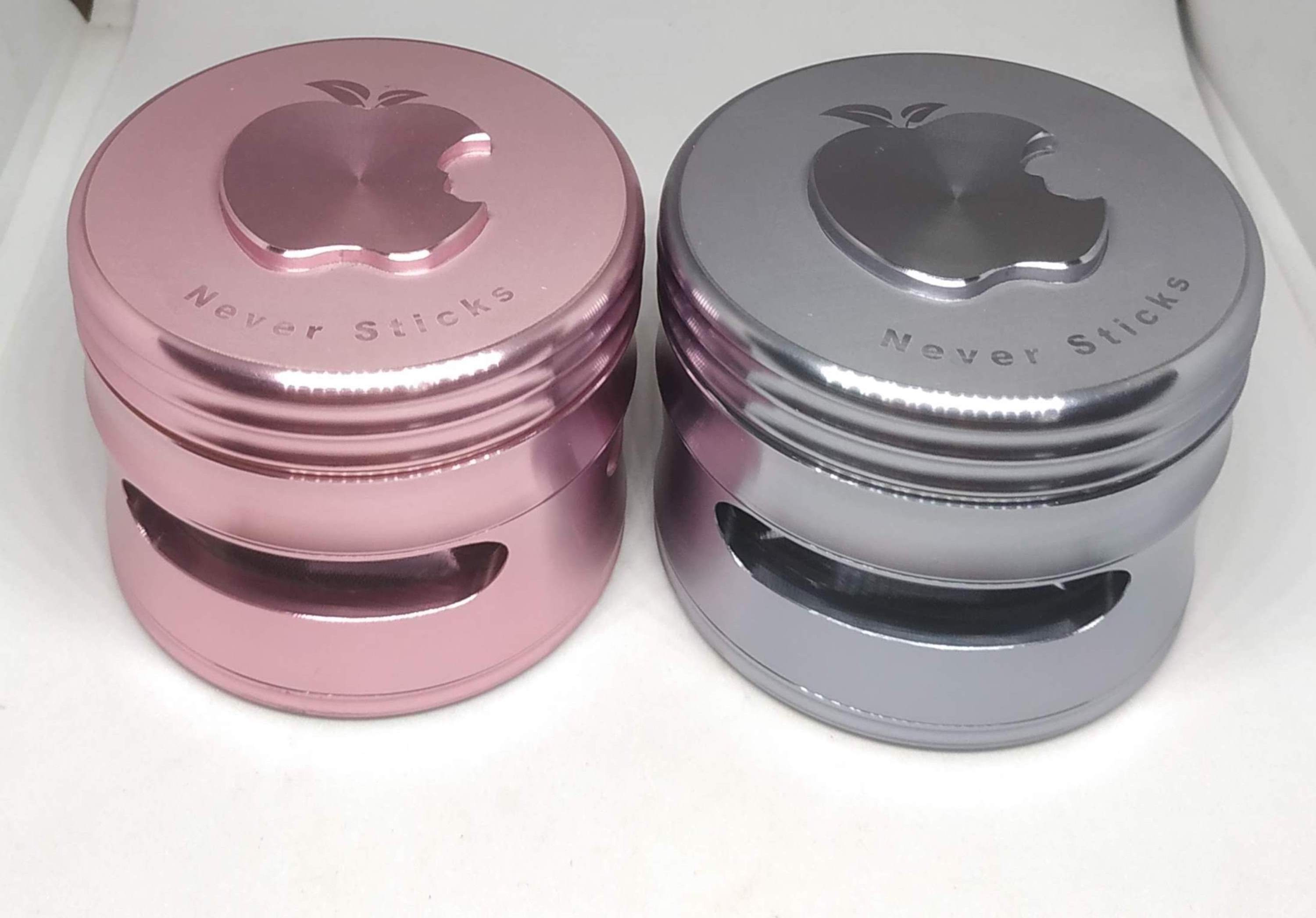 Aluminium CNC Herb Grinder with Non-Stick Ceramic Coated Blades  63mm 4-Part Color Anodised