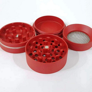 Non-Stick Ceramic Coated Grinder | Aluminium CNC 56mm 4-Part Herb Crusher | Easily Removable Screen