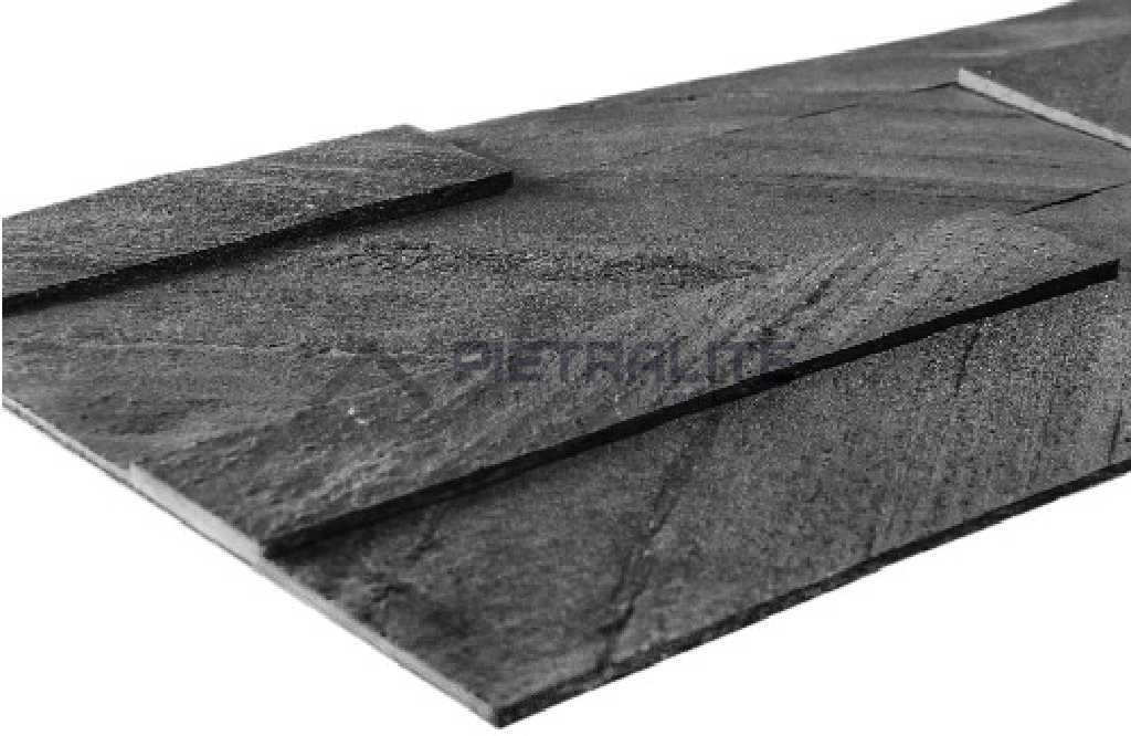 Strike Black Peel And Stick Stone 3d Panel Offers A Convenient And Stylish Solution For Stone Installation