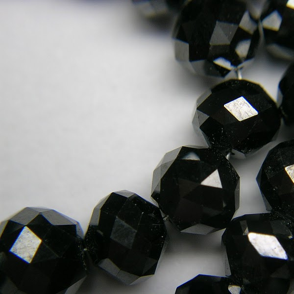 Natural Black Diamond Beads 2 To 3 MM Size AAA Clarity Faceted Beads necklaces at discounted price