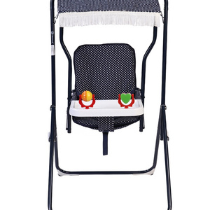 High Grade Dot Printed Garden Swing For 6 To 36 Month Baby Kids Toddlers Infant Boy Girl Durable Tray With Attached Toys