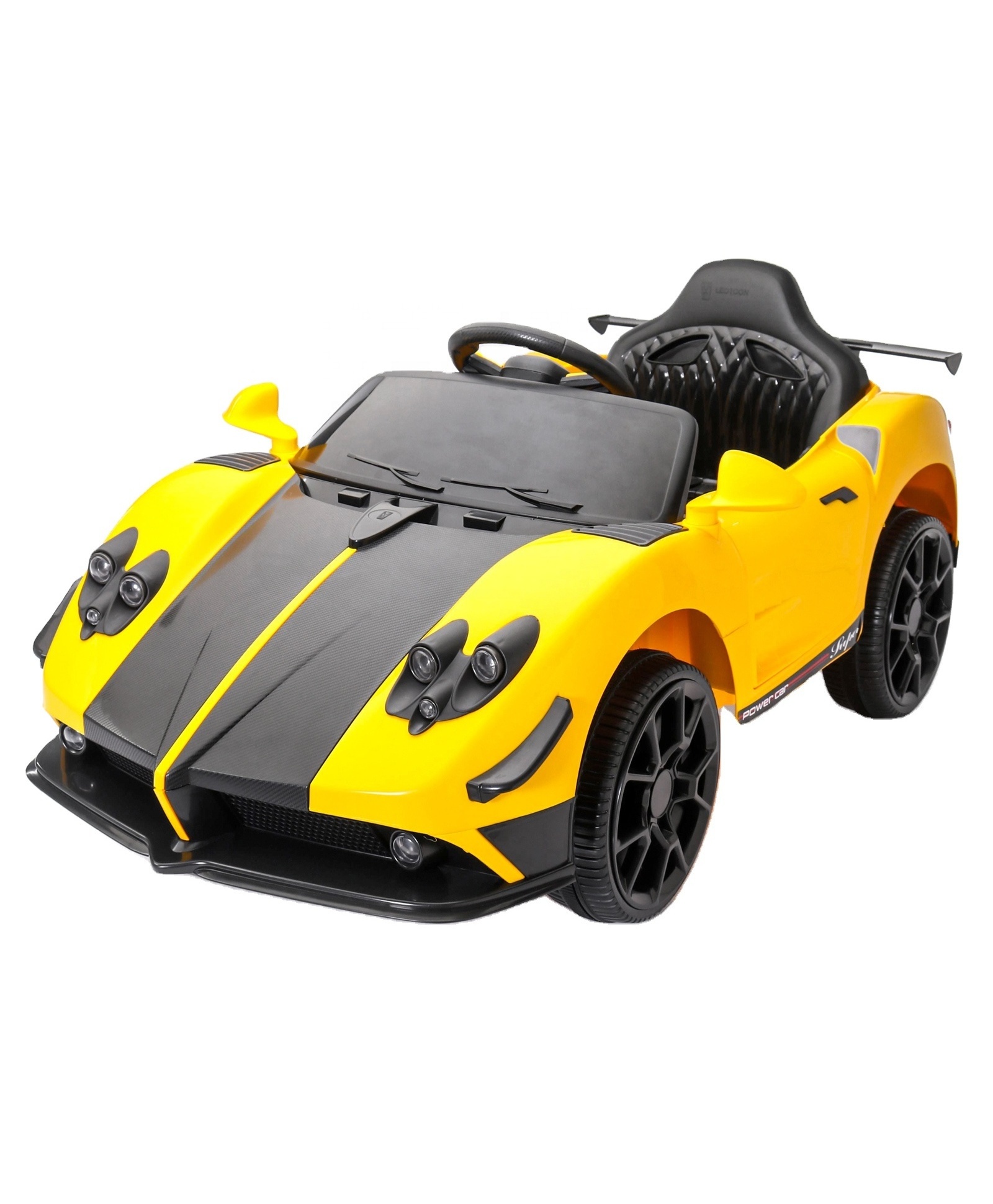 trending yellow and black color kids ride on battery operated outdoor fun activity for kids child toddler with remote control