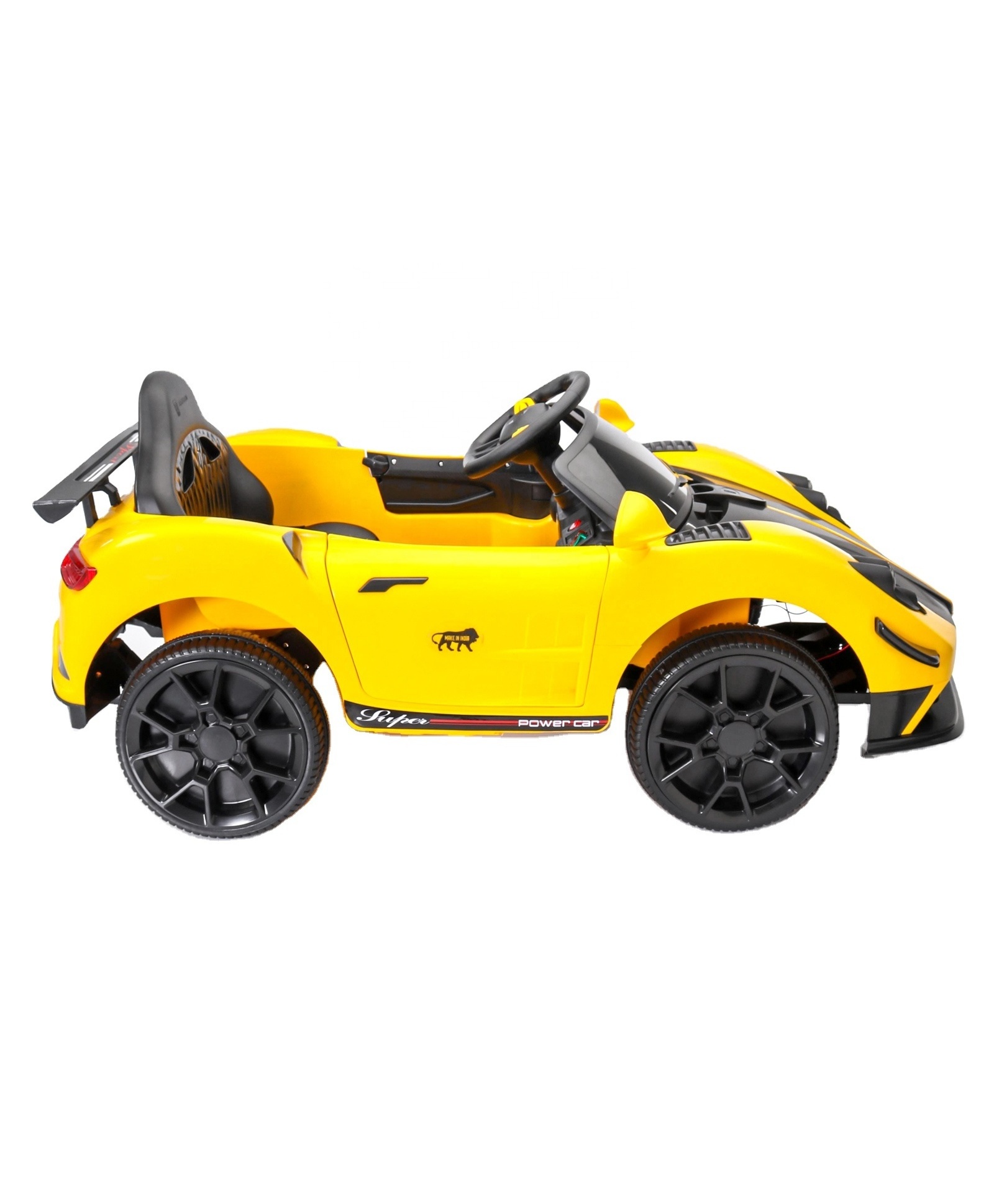 trending yellow and black color kids ride on battery operated outdoor fun activity for kids child toddler with remote control