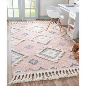 Hot Selling Hand knotted Moroccan area rug, Felted Wool designer shaggy rug home decor carpet at factory price