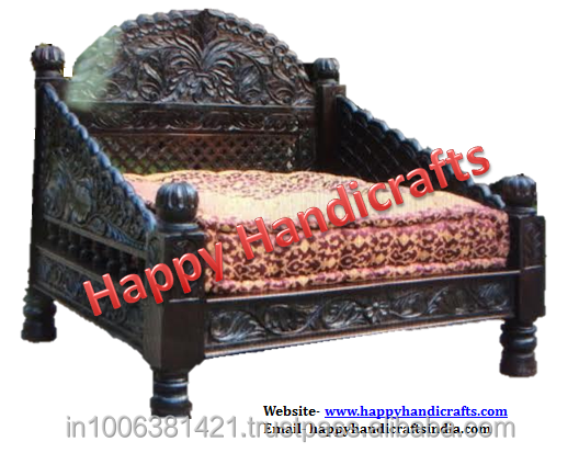 indian wooden maharaja royal living room sofa set