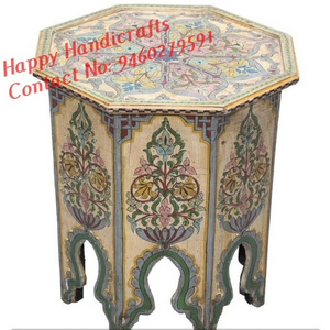 Industrial & Vintage Multi Color Hand Painted Side Table