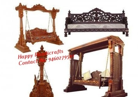 Bollywood Wedding Wooden Swing Setup Beautiful Wedding Wooden Carved Swing/Jhula Traditional Indian Wedding Swing With Chairs