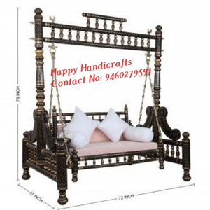 Royal Wooden carved swings royal luxury Indian traditional style solid wood indoor/ outdoor swings jhoola