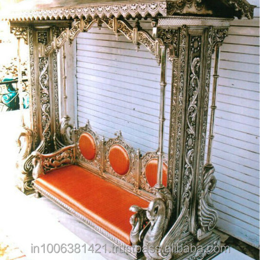 Indian wooden luxury hand painted very fine carved unique embossed beautiful decorative beautiful outdoor swings