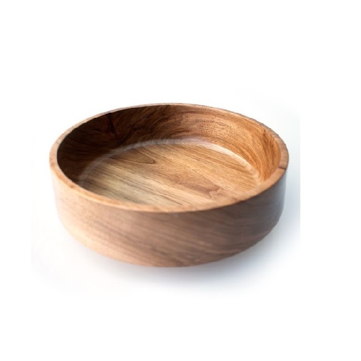 Wholesale Wood Serving Bowl Modern Restaurants Wooden Salad Dough Bowls Set Wooden Bowl