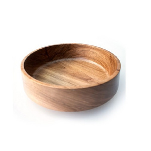 Wholesale Wood Serving Bowl Modern Restaurants Wooden Salad Dough Bowls Set Wooden Bowl