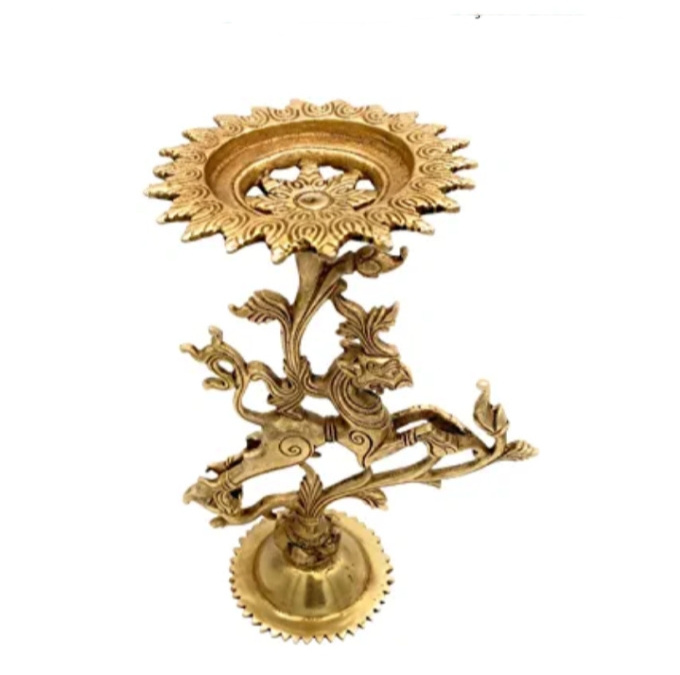 Latest Designs Golden Palm Tree Candle Holder For Attractive Guest Purpose Best Home Decoration