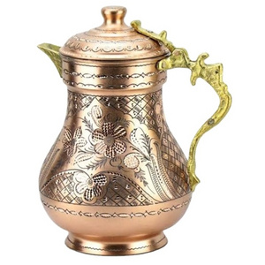 Brass Tea Pot New Handmade Metal Tea pot For Tea Serving  Pot High Quality Copper Kettle