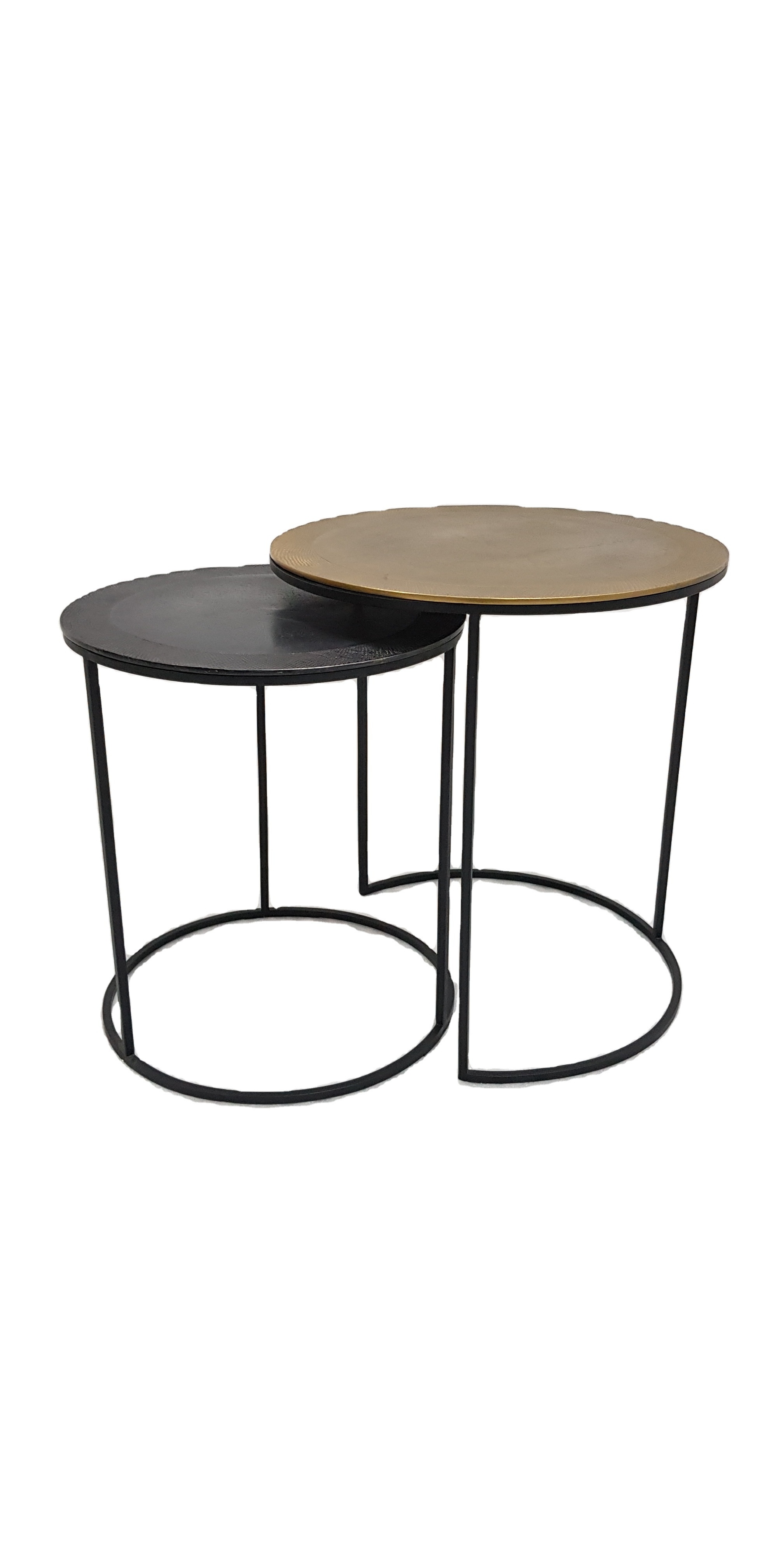 High Quality C- Round Shaped Metal Frame Side Table Living Room Furniture Storage Small Coffee Table For Home Coffee Table