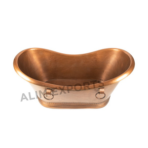 Copper Double-Slipper Tub Beautiful bathrooms Copper bathtubs