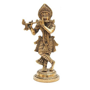 Hot Selling Lord Krishna Statue Made in Brass for Home Mandir Temple Pooja Use Available at Wholesale Price