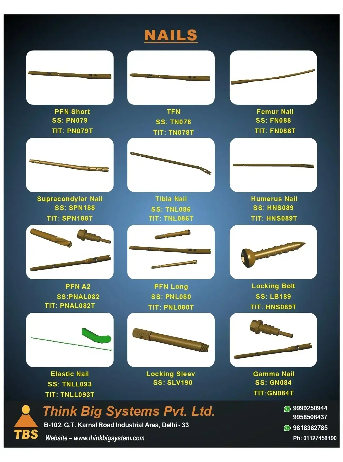 Proximal Lateral Tibia Locking Plate Titanium proximal humerus orthopedic locking plate and screw orthopedic implant