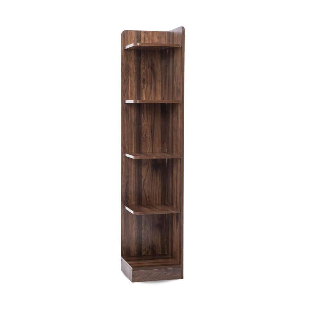 Wood Book Shelf  Wooden Tree Shape Bookshelf Free Standing Bookcase with Open 8 Shelf  One Drawer Storage