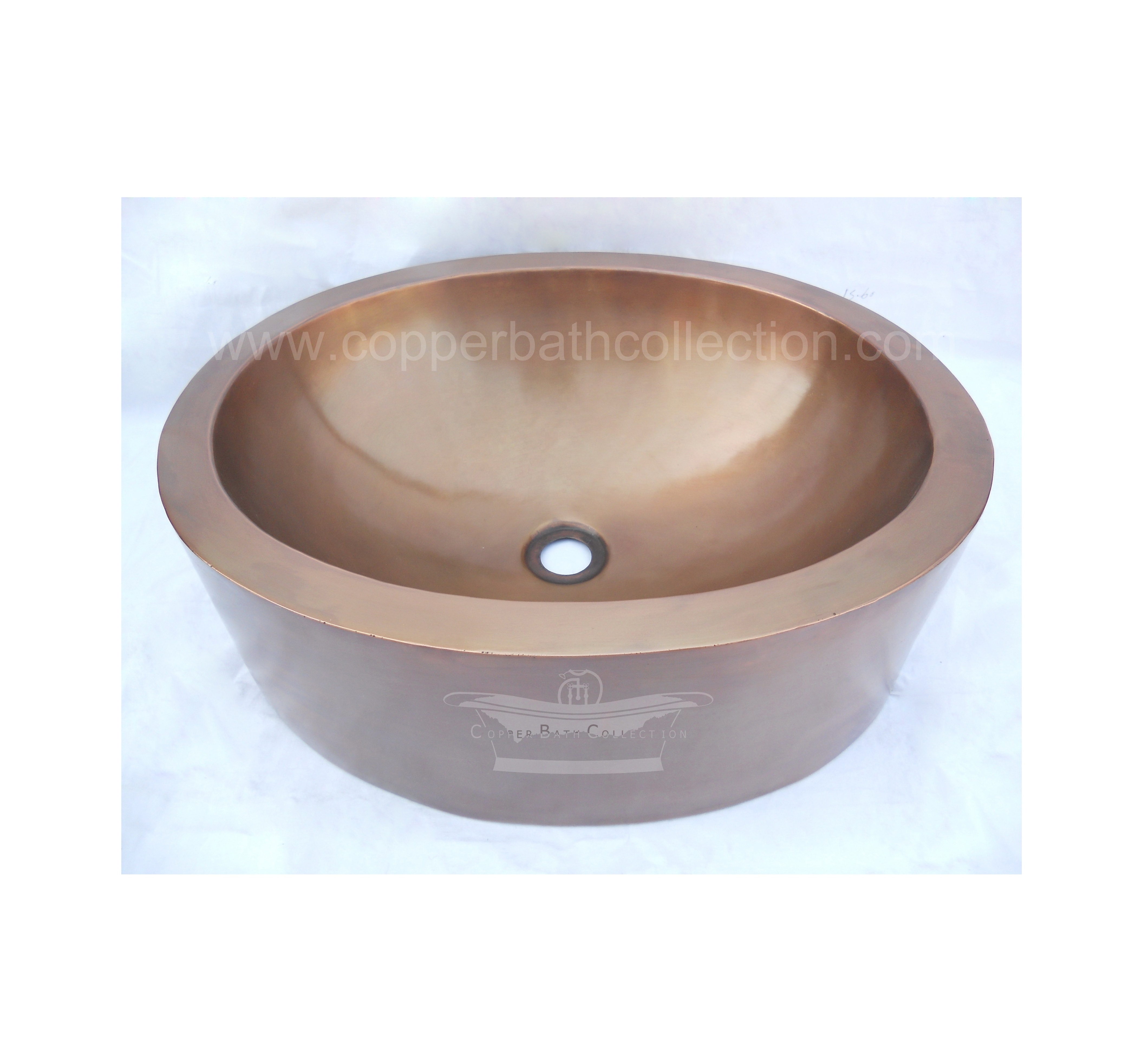 Hot Selling 100% Oval Shape Antique Handmade Copper Bathroom Sink Wash Basin