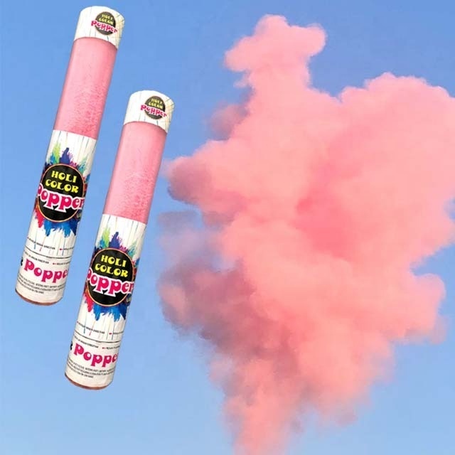 Gender Reveal Party Colorful Smoke Holi Powder Confetti Cannon