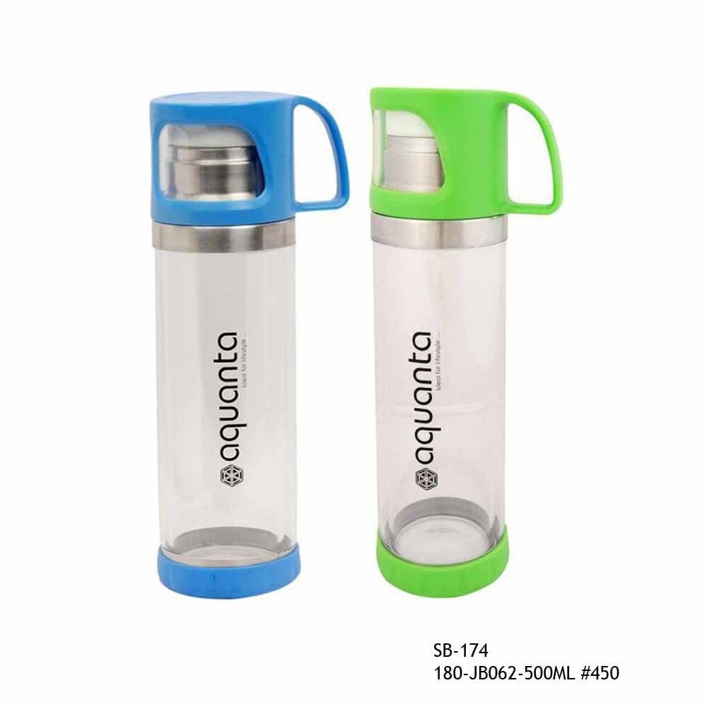 Standard Quality Aquanta Stainless Steel Sipper Bottle Single Carbonated Gym Water Bottle 500ml from India